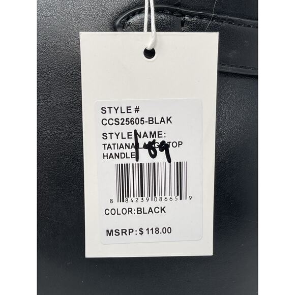 Cavalli Class Tatianal Large Top Handle Bag Black Dr. Bag Retail $118.00 - Picture 8 of 12